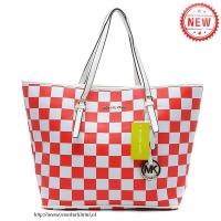 michael kors jet set checkerboard groot rood bakken Online Kopen qwcw9496